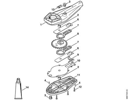 KombiWerkzeuge (-KM) HL-KM 0Â° - 90Â° Messergetriebe 0Â°, 30Â°, 0Â° - 90Â° (24.2005) der Marke Stihl