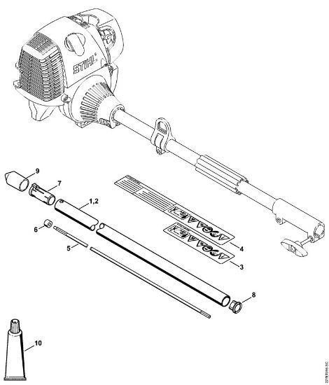 KombiWerkzeuge (-KM) KB-KM KB-KM Schaft der Marke Stihl