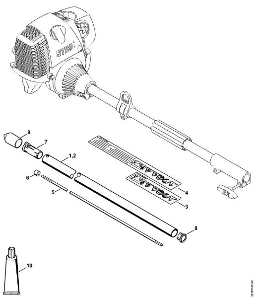 KombiWerkzeuge (-KM) KB-KM KB-KM Schaft der Marke Stihl