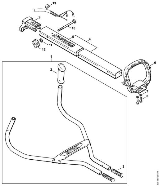 MultiMotoren (MM) MM 55 Griffrohr der Marke Stihl