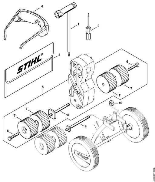 MultiMotoren (MM) MM 55 Werkzeuge, Sonderzubehör der Marke Stihl