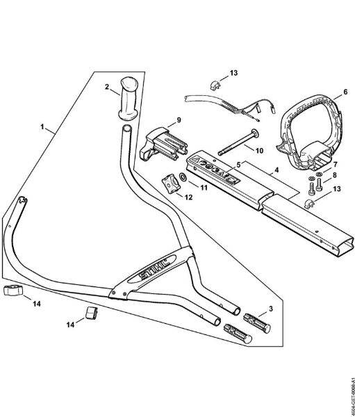 MultiMotoren (MM) MM 56 Griffrohr der Marke Stihl