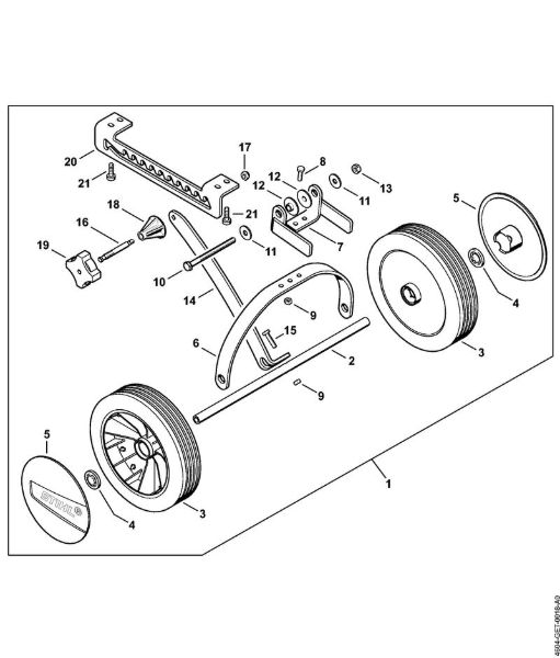 MultiMotoren (MM) MM 56 Satz Räder der Marke Stihl
