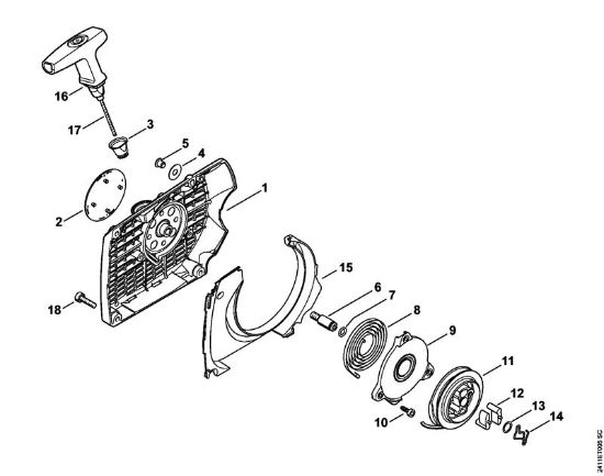 GS 461 GS 461 Anwerfvorrichtung der Marke Stihl