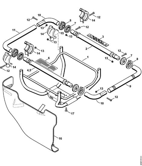 BT 121 BT 121-Z Griffrohr der Marke Stihl