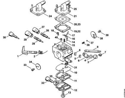 BT 121 BT 121-Z Vergaser C1Q-S161, C1Q-S83 der Marke Stihl