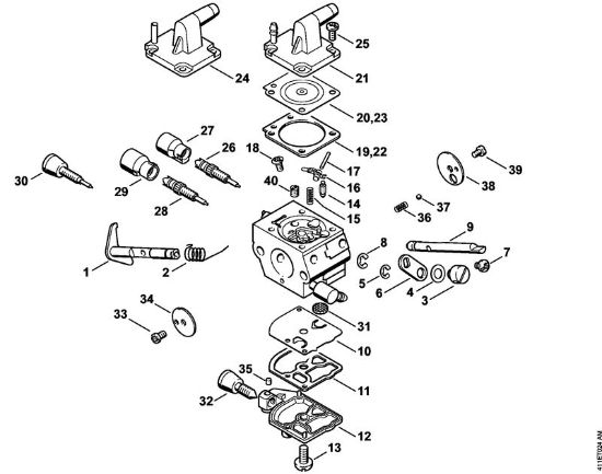 BT 121 BT 121-Z Vergaser C1Q-S161, C1Q-S83 der Marke Stihl