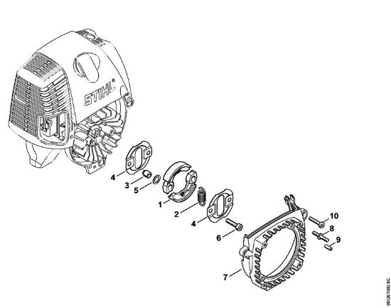 BT 130 BT 130 Kupplung, Lüftergehäuse der Marke Stihl
