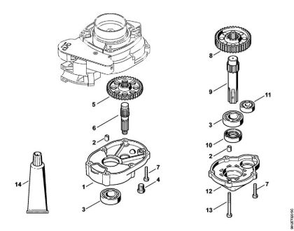 BT 130 BT 130-Z Getriebe der Marke Stihl
