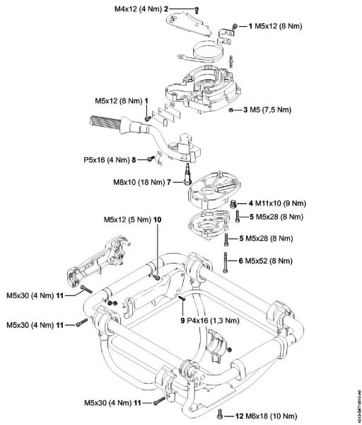BT 131 BT 131 Anziehdrehmomente der Marke Stihl