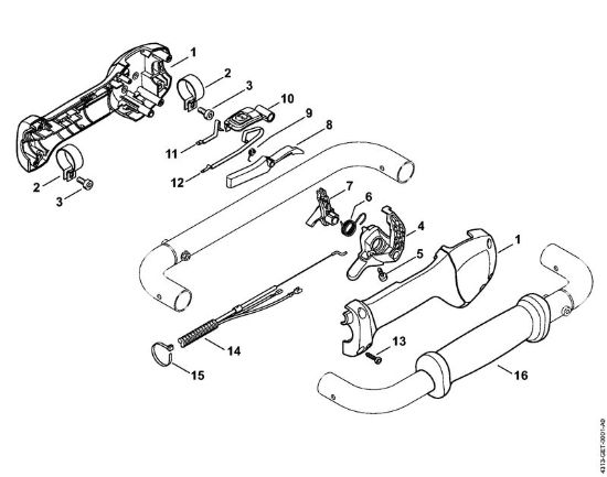 BT 131 BT 131 Bedienungsgriff der Marke Stihl