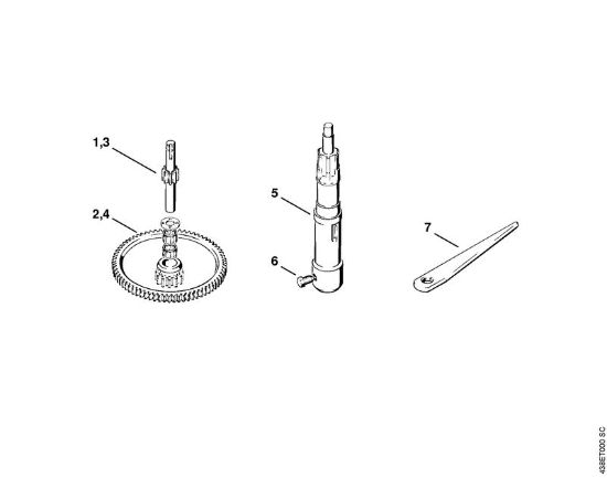 BT 308 BT 308 Getriebe der Marke Stihl