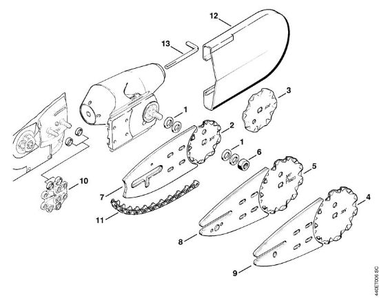BT 310, BT 311 BT 310 BT 310 Antriebsteile, Anschlussstück der Marke Stihl