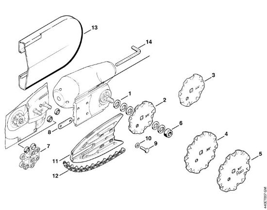 BT 310, BT 311 BT 311 BT 311 Antriebsteile, Anschlussstück der Marke Stihl
