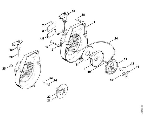 BT 360 BT 360 Anwerfvorrichtung der Marke Stihl