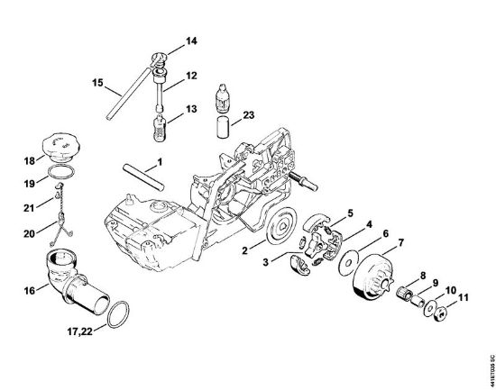 BT 360 BT 360 Kupplung, Saugkopf der Marke Stihl