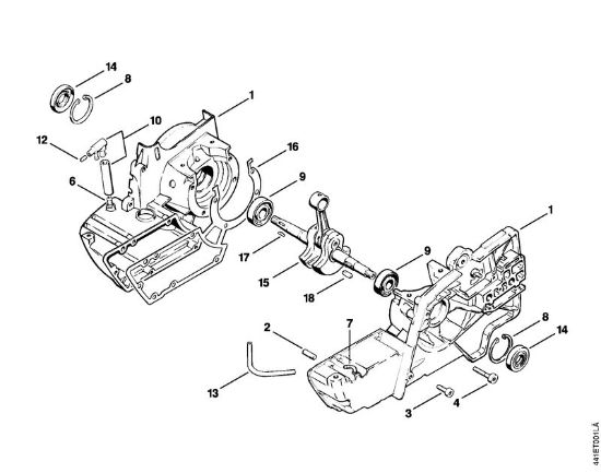 BT 360 BT 360 Kurbelgehäuse der Marke Stihl