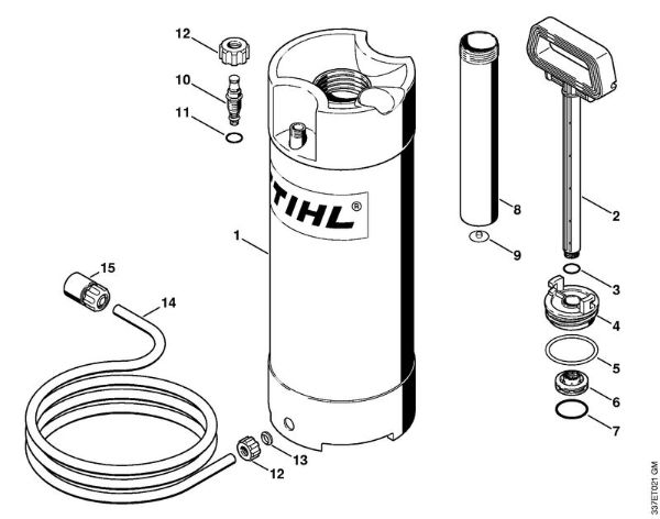 BT 45 BT 45-Z Druckwasserbehälter (28.2010) der Marke Stihl