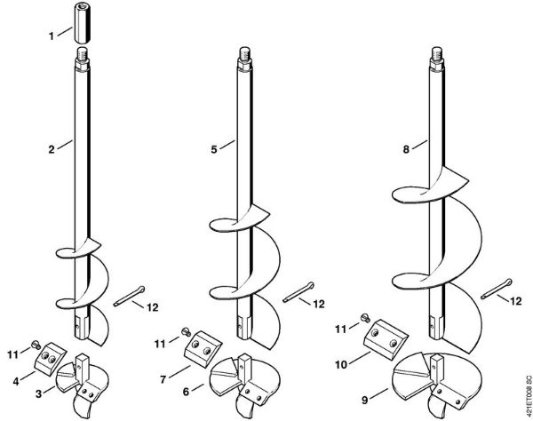 BT 45 BT 45-Z Pflanzlochbohrer der Marke Stihl