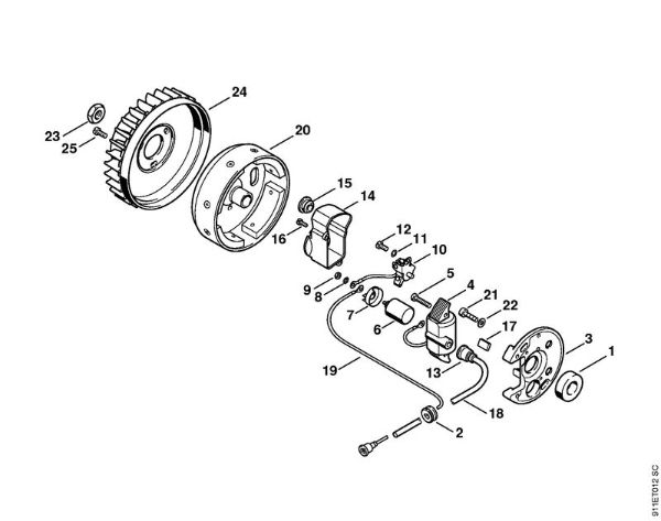 P 835, P 840 P 835 Zündanlage   3 40 639 124 der Marke Stihl