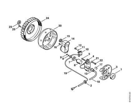 P 835, P 840 P 840 Zündanlage   3 40 639 124 der Marke Stihl