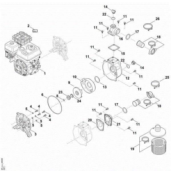 Bild von B - Motor, Pumpe WP 300.0