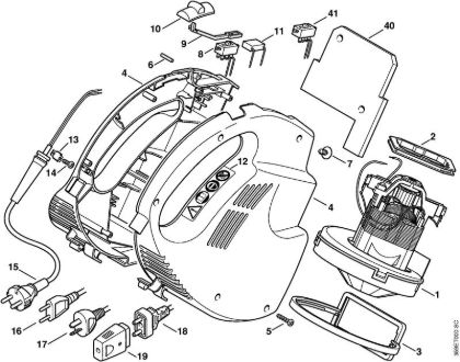 ES 40 ES 40 Gebläsemotor der Marke Stihl