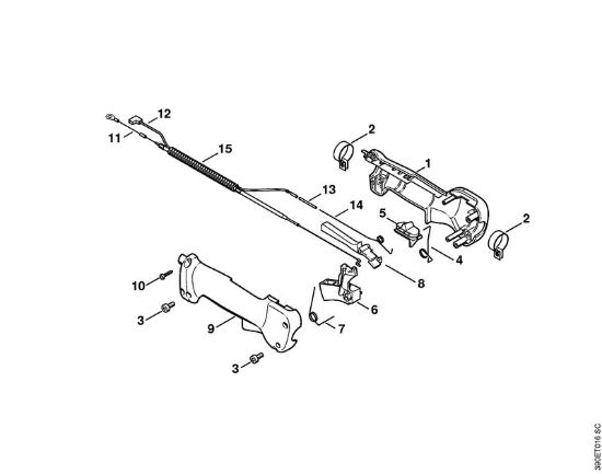 Kehrwalzen (KW) KW 85 Handgriff (24.2002) der Marke Stihl