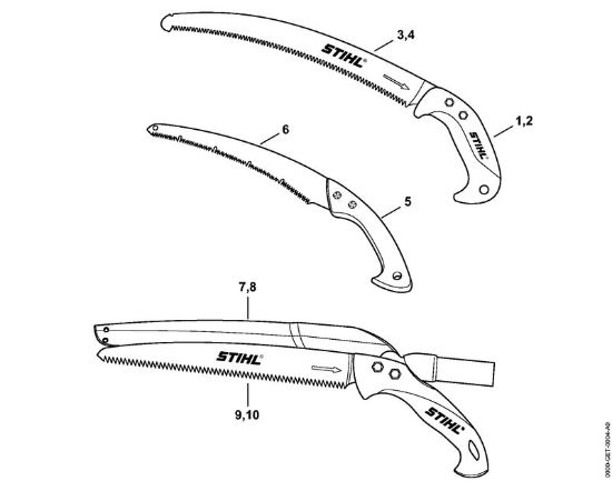 Handwerkzeuge Astsäge PR 33 Astsäge der Marke Viking