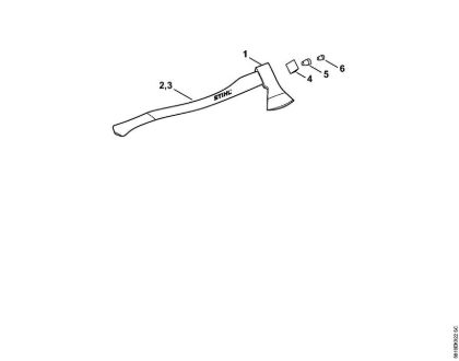 Spaltwerkzeuge Rheinische Axt 1000 g Rheinische Axt der Marke Viking