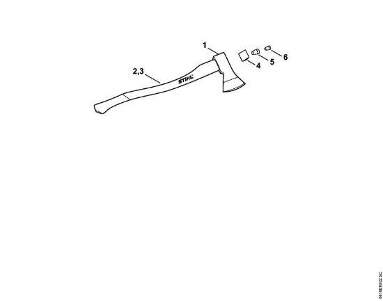 Spaltwerkzeuge Rheinische Axt 1000 g Rheinische Axt der Marke Viking