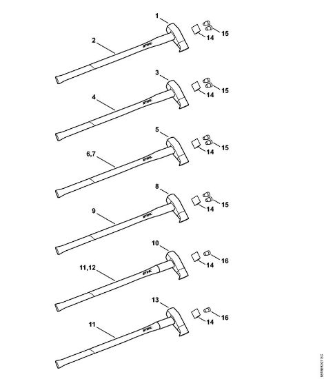 Spaltwerkzeuge Spalthammer AX 33 CS Spalthämmer der Marke Viking