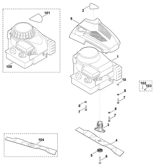 Bild von C - Motor, Messer MB 2.1 R
