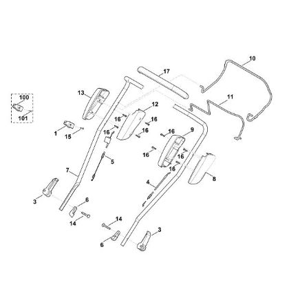 Bild von A - Lenker Oberteil MB 2.2 RT