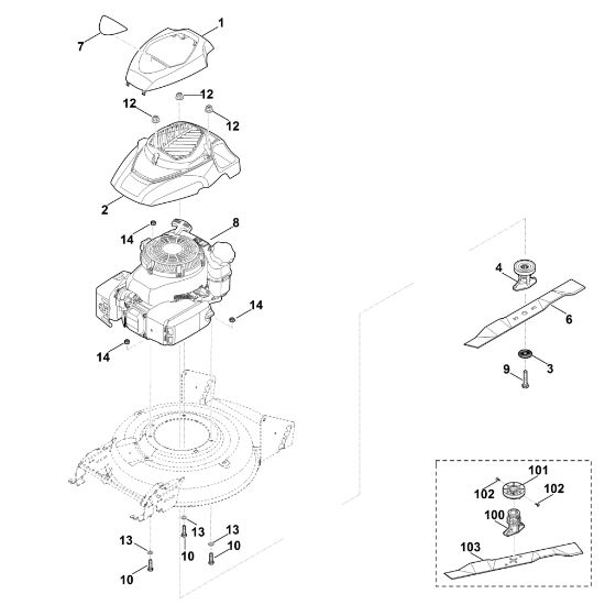 Bild von E - Motor, Messer MB 2.2 RT