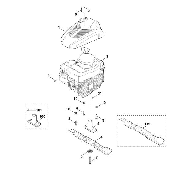 Bild von D - Motor, Messer MB 248.1