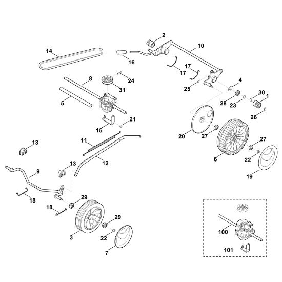 Bild von C - Fahrwerk, Getriebe MB 253.0 T