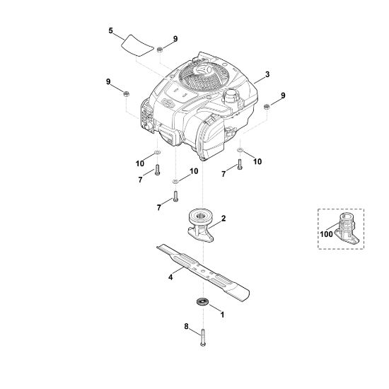 Bild von D - Motor, Messer MB 253.1