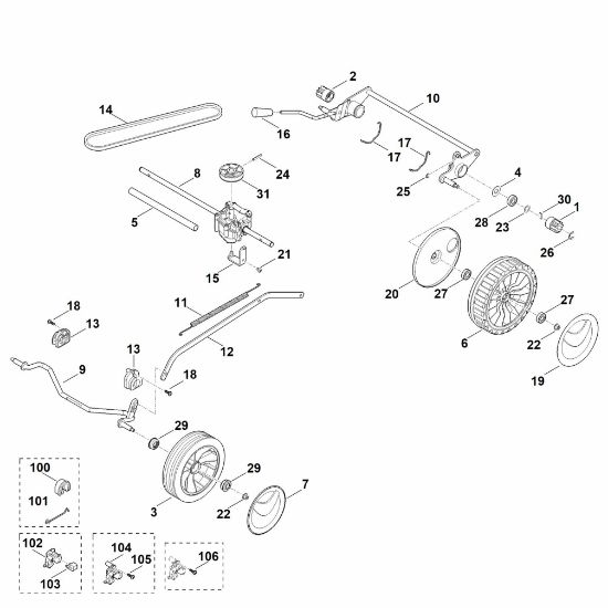Bild von C - Fahrwerk, Getriebe MB 253.1 T