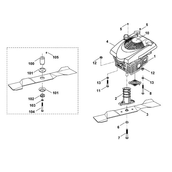 Bild von D - Motor, Messer MB 3 R