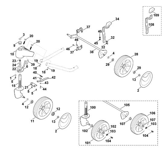 Bild von D - Fahrwerk MB 3 RC MB 3 RC