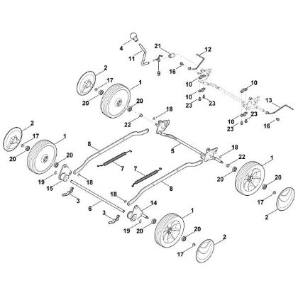 Bild von C - Fahrwerk, Höhenverstellung MB 4.0 R