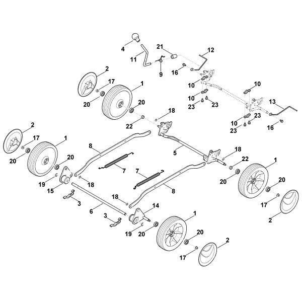 Bild von C - Fahrwerk, Höhenverstellung MB 4.0 R