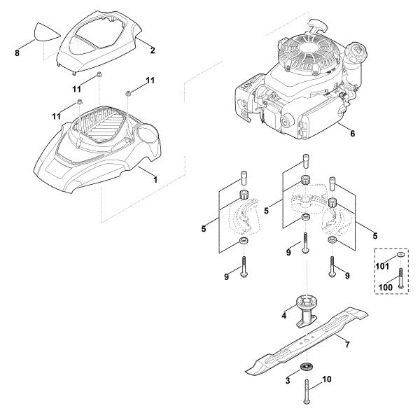 Bild von D - Motor, Messer MB 4.0 R