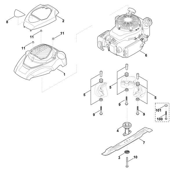 Bild von D - Motor, Messer MB 4.0 R