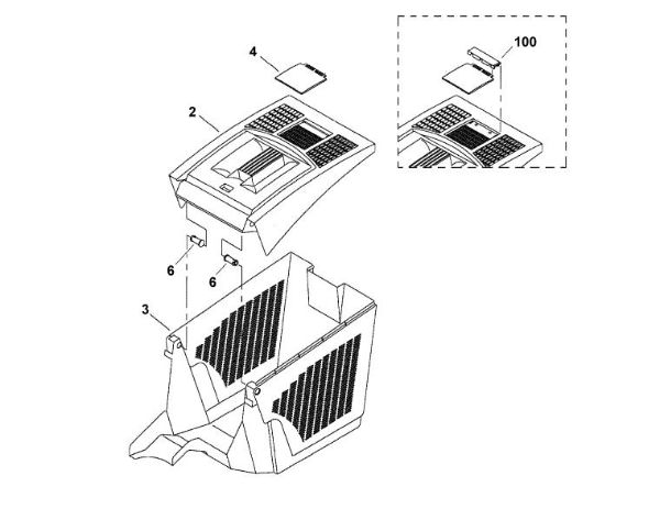 Bild von E - Grasfangkorb MB 400