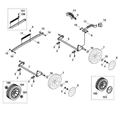 Bild von C - Fahrwerk MB 400 M