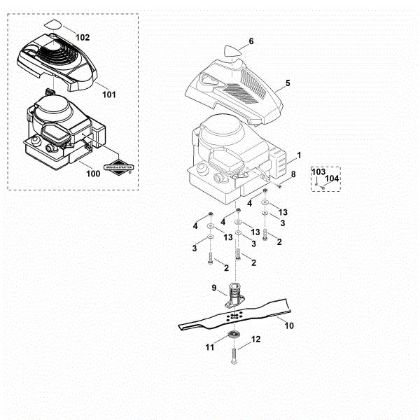 Bild von D - Motor, Messer MB 443.0