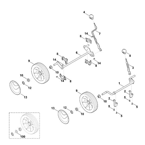 Bild von C - Fahrwerk MB 443.0 X