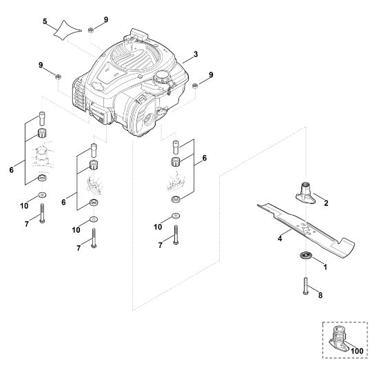 Bild von D - Motor, Messer MB 443.1